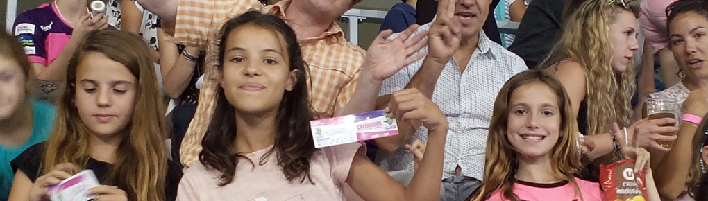 Nos filles au premier match du NLA !